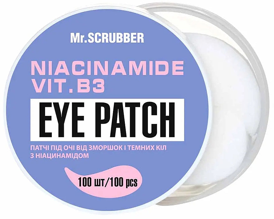 Mr.Scrubber Niacinamide Anti-Wrinkle & Dark Circle Under-Eye Patches, 100 pcs