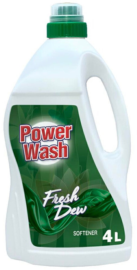 Power Wash Fresh Dew Fabric Softener, 4 L