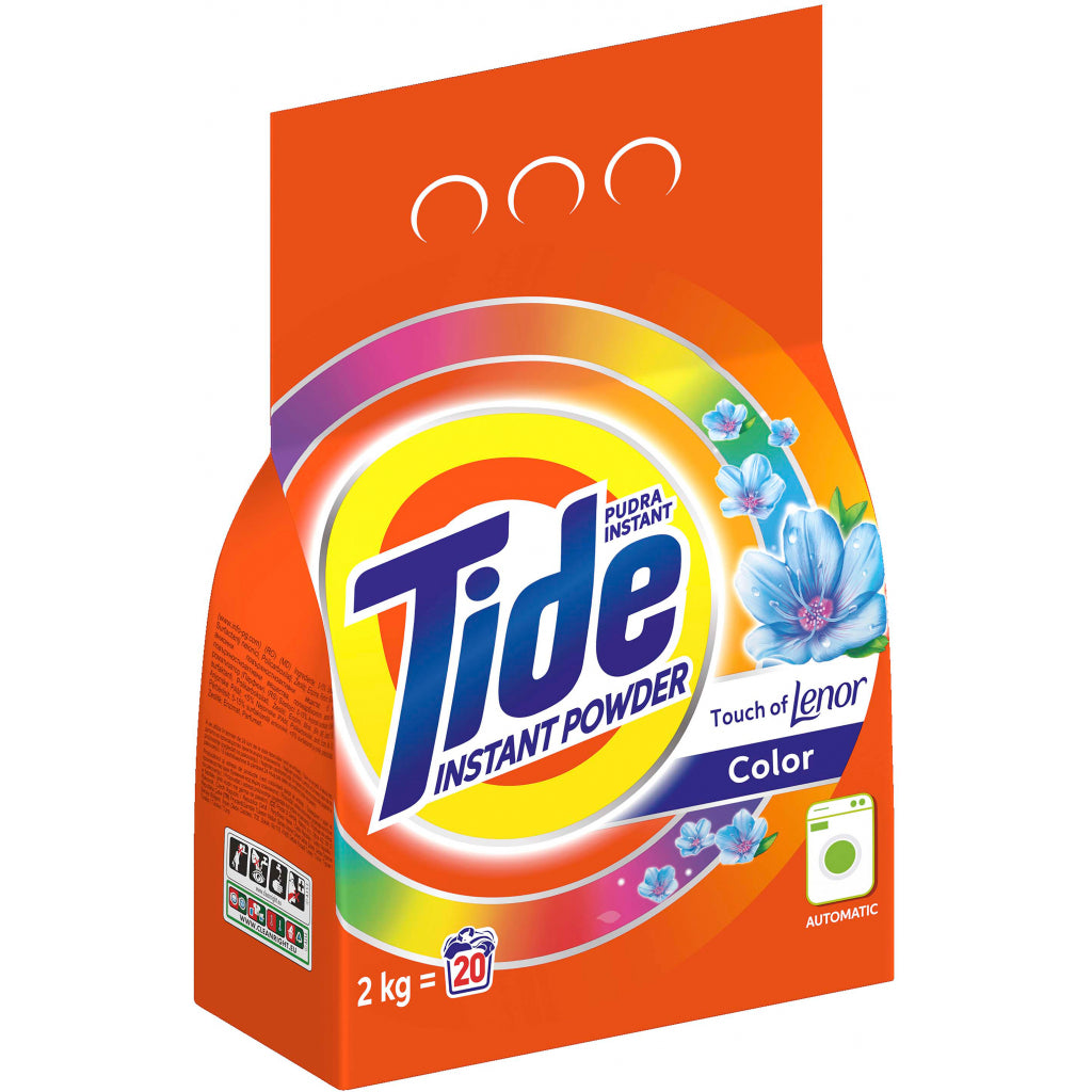 Tide Color Touch of Lenor Automatic Laundry Detergent Powder, 2 kg - Image 2