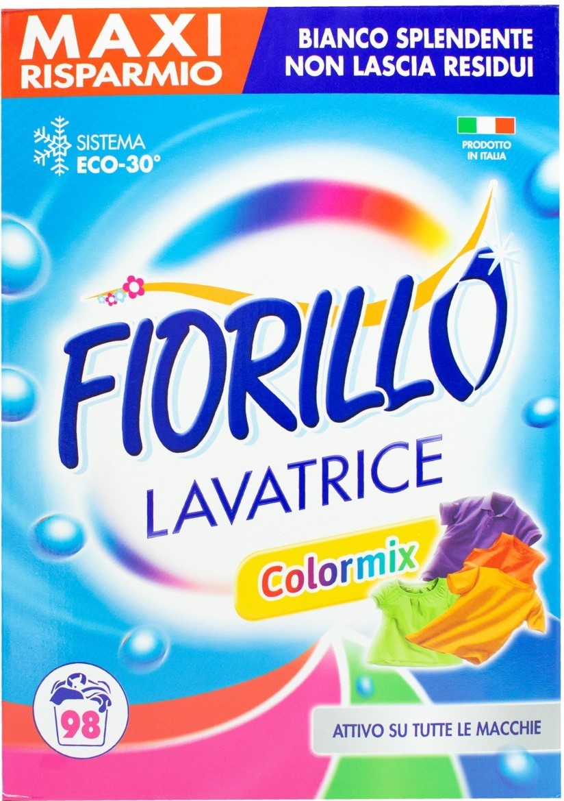 Fiorillo Colormix Laundry Detergent Powder, 98 Loads, 6 kg