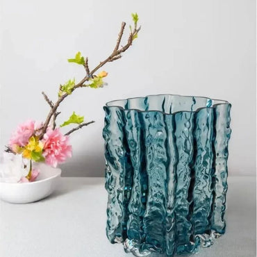 Vittora VT-V-0003 Blue Sapphire Glass Vase, 20.5 cm - Image 2