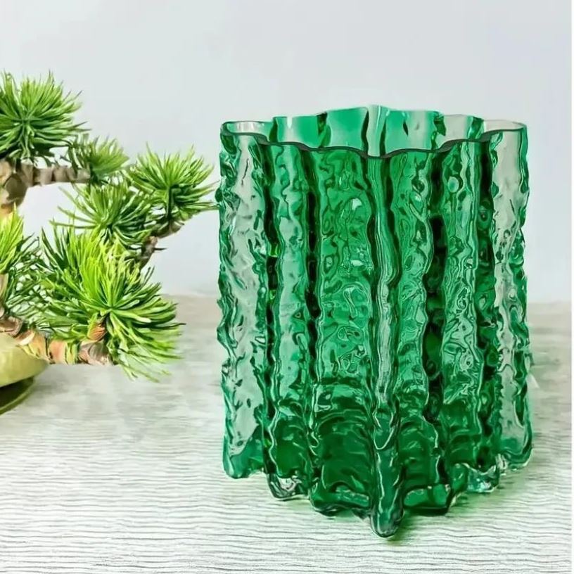 Vittora VT-V-0004 Green Sapphire Glass Vase, 20.5 cm - Image 2
