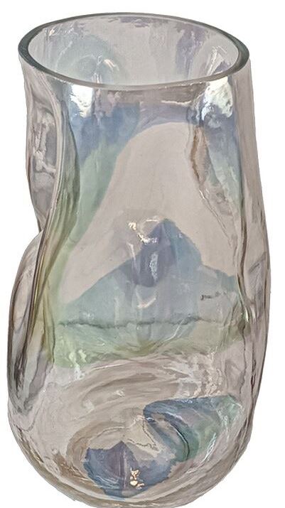 Vittora VT-V-0005 Amethyst Petrol Glass Vase, 27.5 cm
