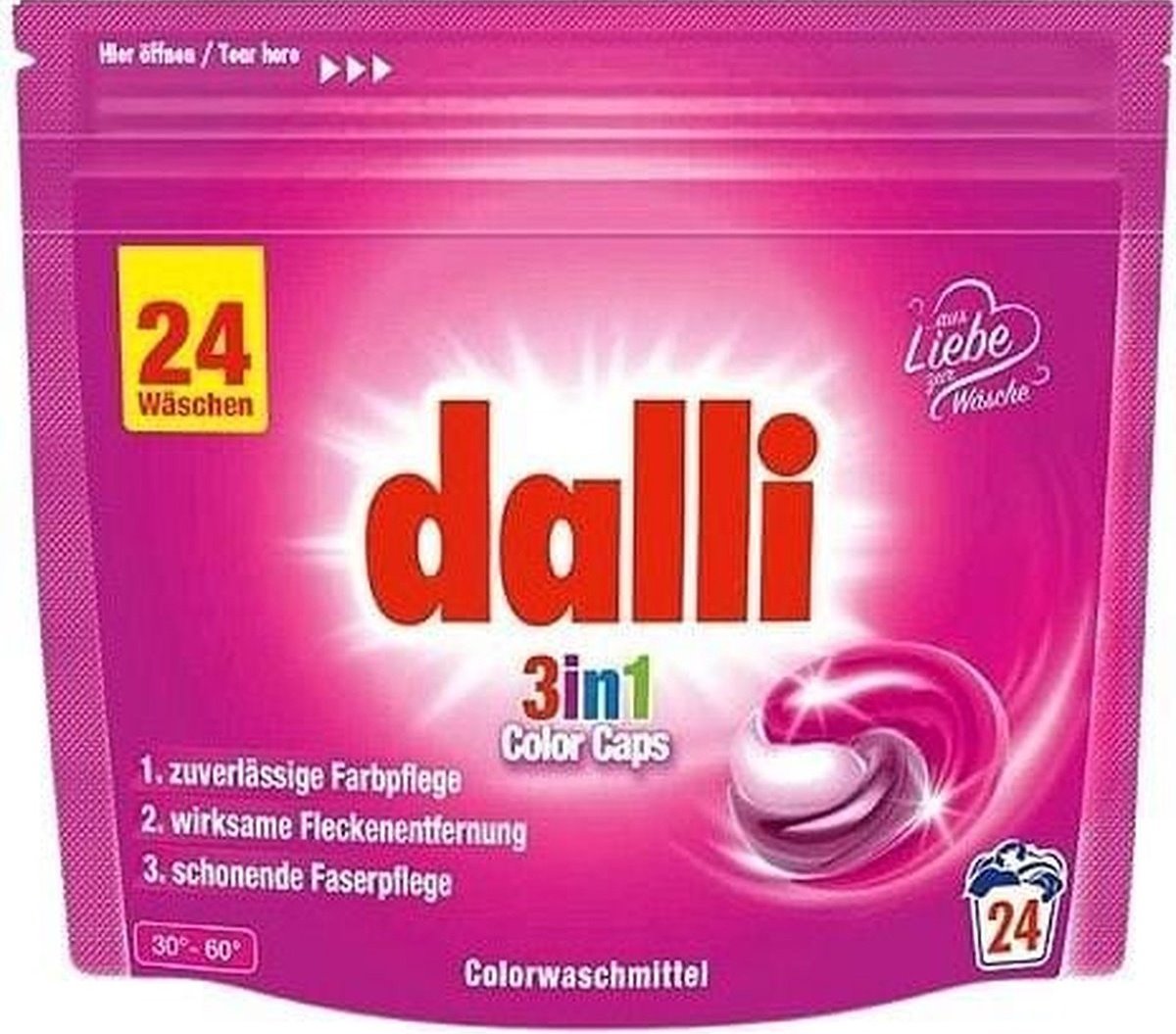 Dalli Color 3-in-1 Laundry Detergent Pods, 24 pcs (Price per 1 pc)