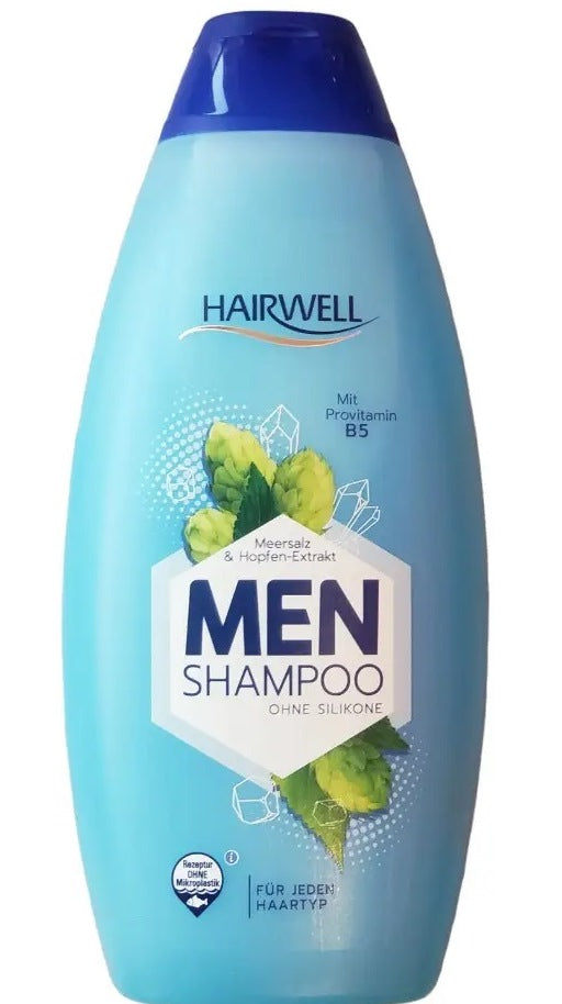 Hairwell Men Sea Salt & Hops Extract Shampoo, 500 mL
