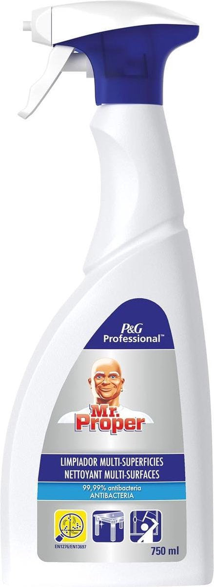 Mr. Proper Antibacteria Glass Surface Cleaner Spray, 750 mL