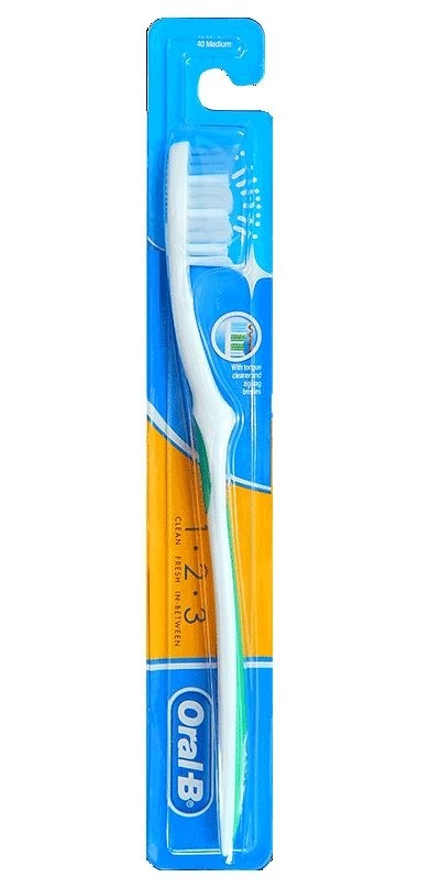Oral-B 1-2-3 Medium Toothbrush