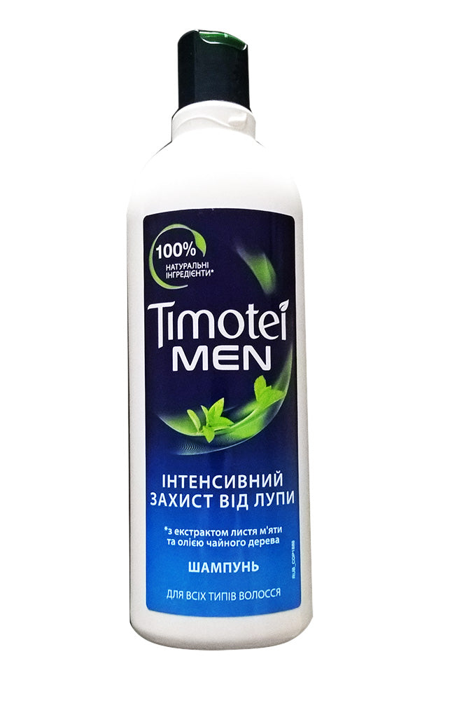Timotei Men Intensive Anti-Dandruff Protection Shampoo, 400 mL
