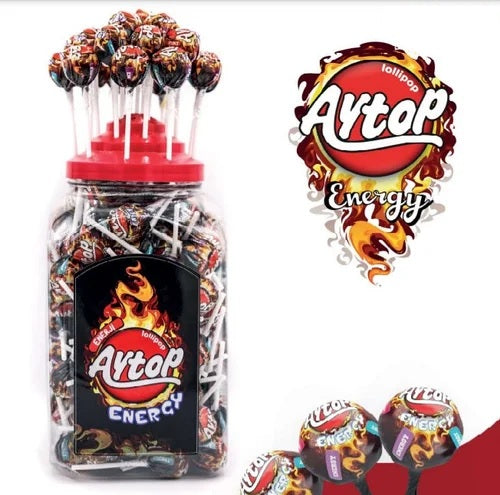 Aytop Energgy Lollipop with Gum Center, 30 g