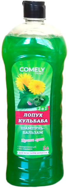 Comely Burdock & Dandelion 2-in-1 Shampoo & Conditioner, 1 L