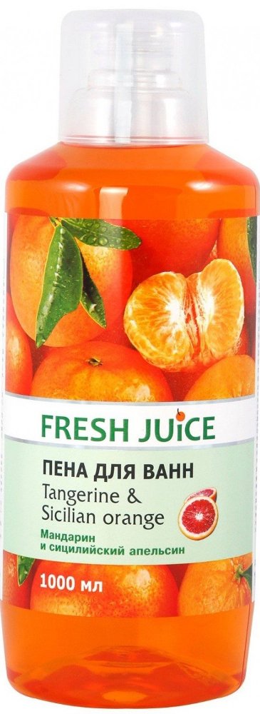 Fresh Juice Tangerine & Sicilian Orange Bath Foam, 1 L