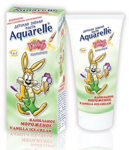 Aquarelle Kids Vanilla Ice Cream Toothpaste, 50 mL