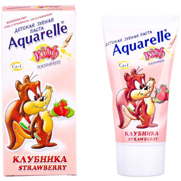 Aquarelle Kids Strawberry Toothpaste, 50 mL - Image 2