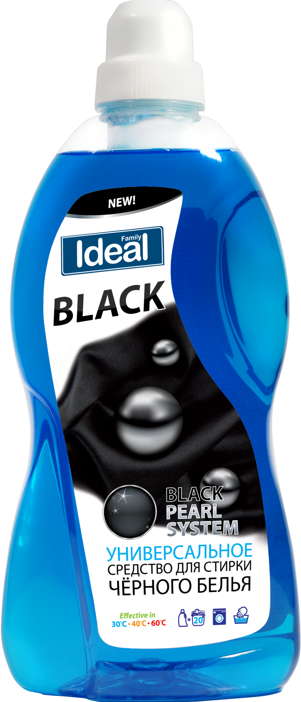 Family Ideal Black Universal Laundry Detergent, 1 L