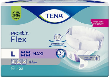 Tena ProSkin Flex Maxi Adult Diapers, Size L, Absorbency 8, 22 pcs - Image 2