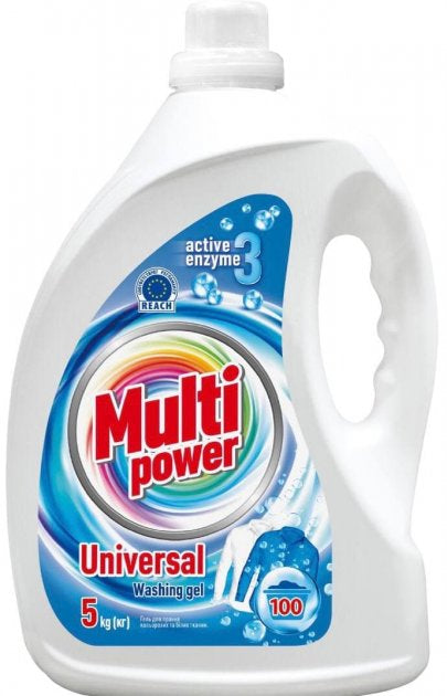 Multi Power Universal Liquid Laundry Detergent, 5 kg