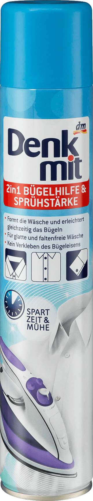 Denkmit 2-in-1 Ironing Aid & Starch Spray, 500 mL