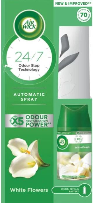 Air Wick Freshmatic White Flowers Automatic Air Freshener, 250 mL