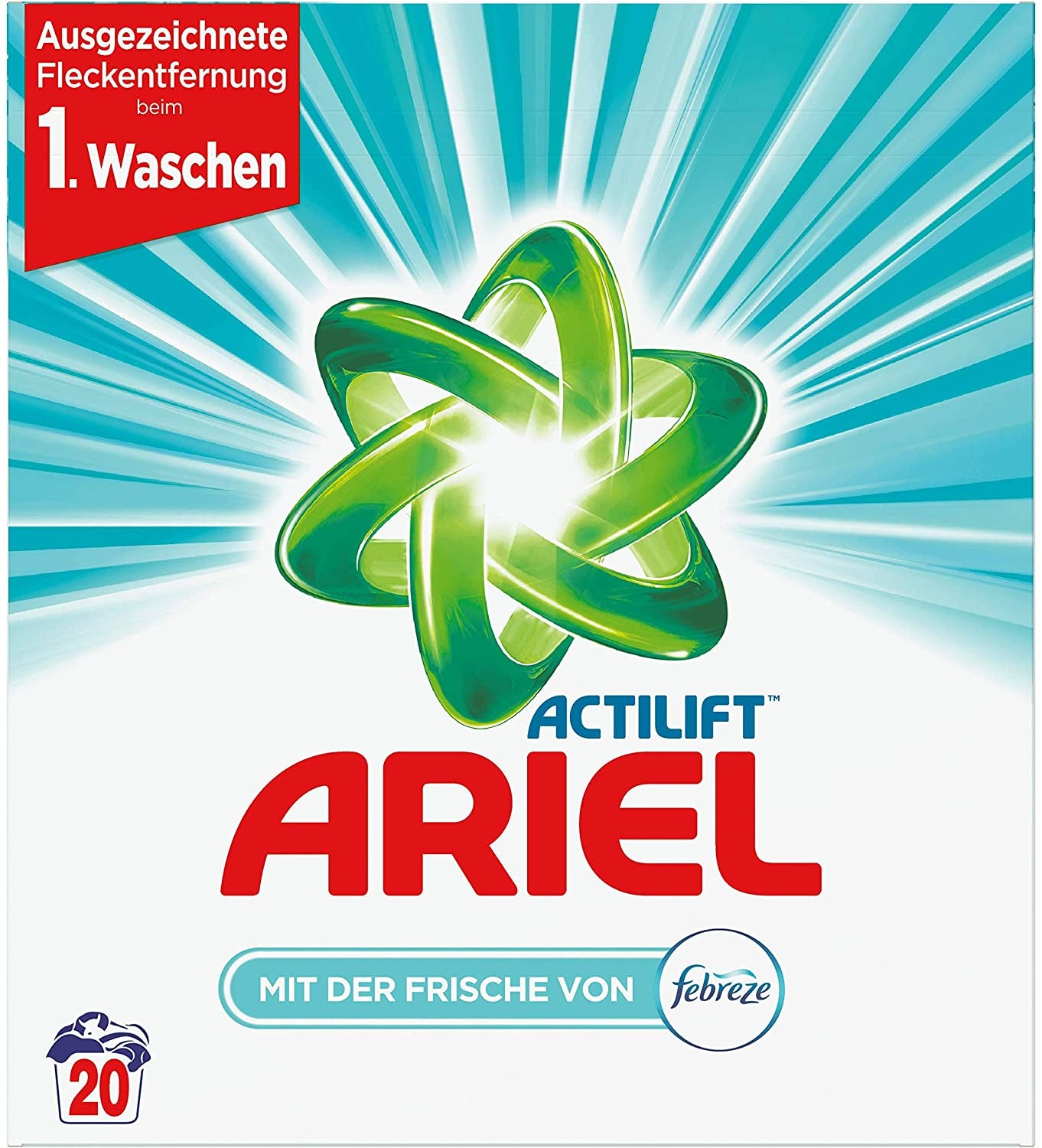 Ariel Febreze Laundry Detergent Powder, 1.3 kg Box