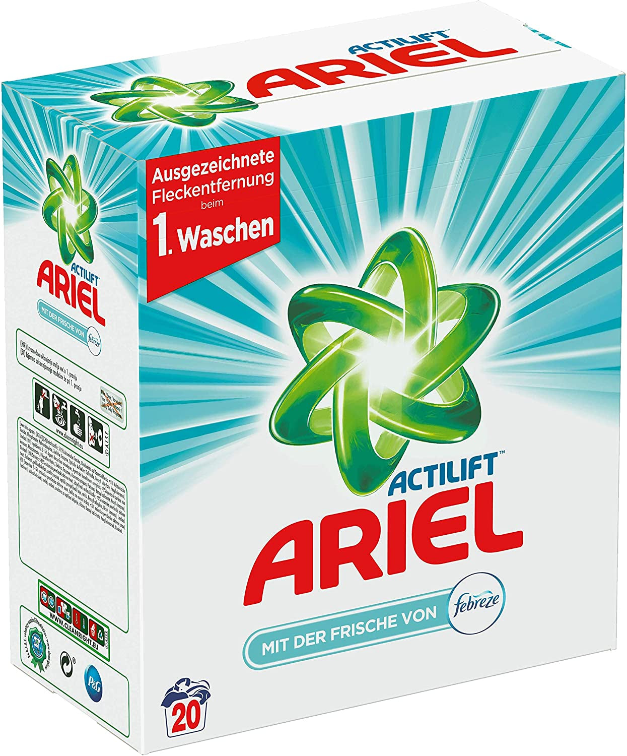 Ariel Febreze Laundry Detergent Powder, 1.3 kg Box - Image 2