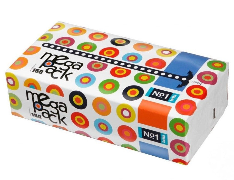 Bella No. 1 Mega Pack 2-Ply Facial Tissues, 100+50 pcs