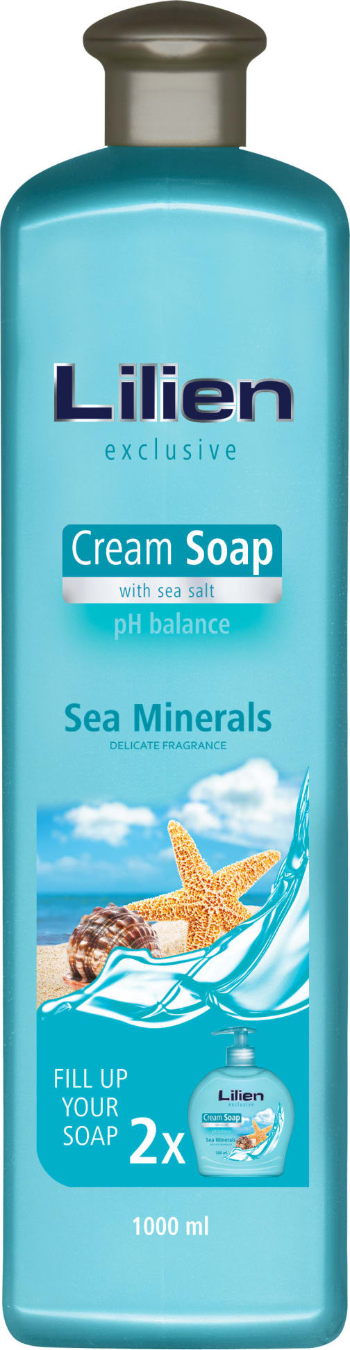 Lilien Exclusive Sea Minerals Liquid Cream Soap, 1 L