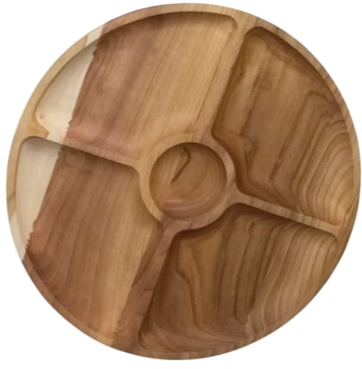 Wooden 5-Section Serving Tray, 35 cm - Image 2