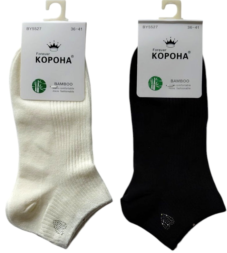 Korona BY5527 Women's Short Socks, Size 36-41