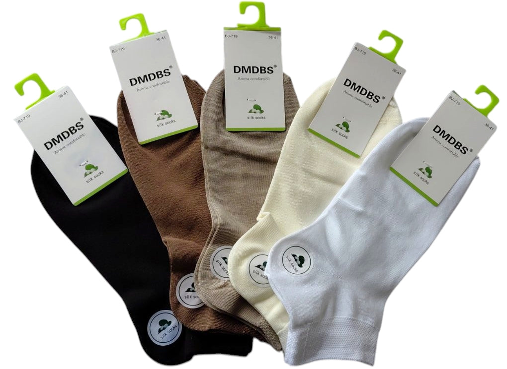 DMDBS BJ-719 Women's Silk Short Socks, Size 36-41