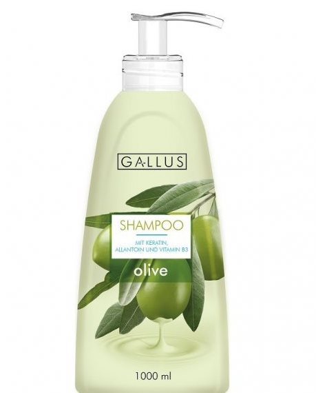 Gallus Olive Shampoo with Pump, 1000 mL
