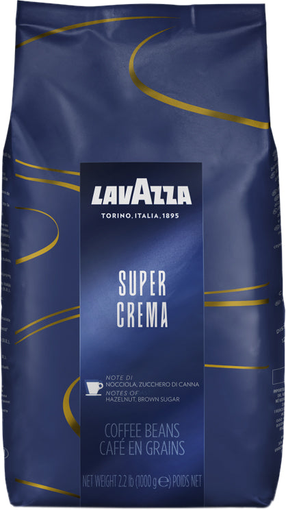 Lavazza Super Crema Coffee Beans, 1 kg