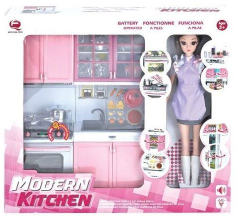 26214 P-D Doll with Furniture, Lights & Sounds, 30 cm