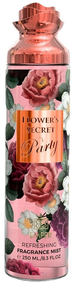 Emper Flower's Secret Party Perfumed Body Spray, 250 mL