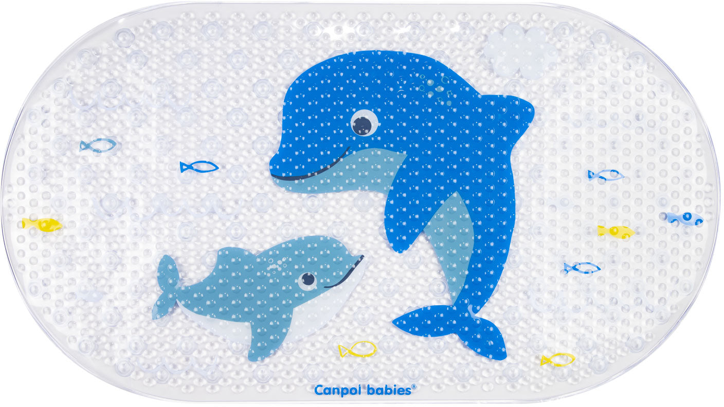 Canpol Babies 80/001 Silicone Non-Slip Baby Bath Mat, 69 x 38 cm