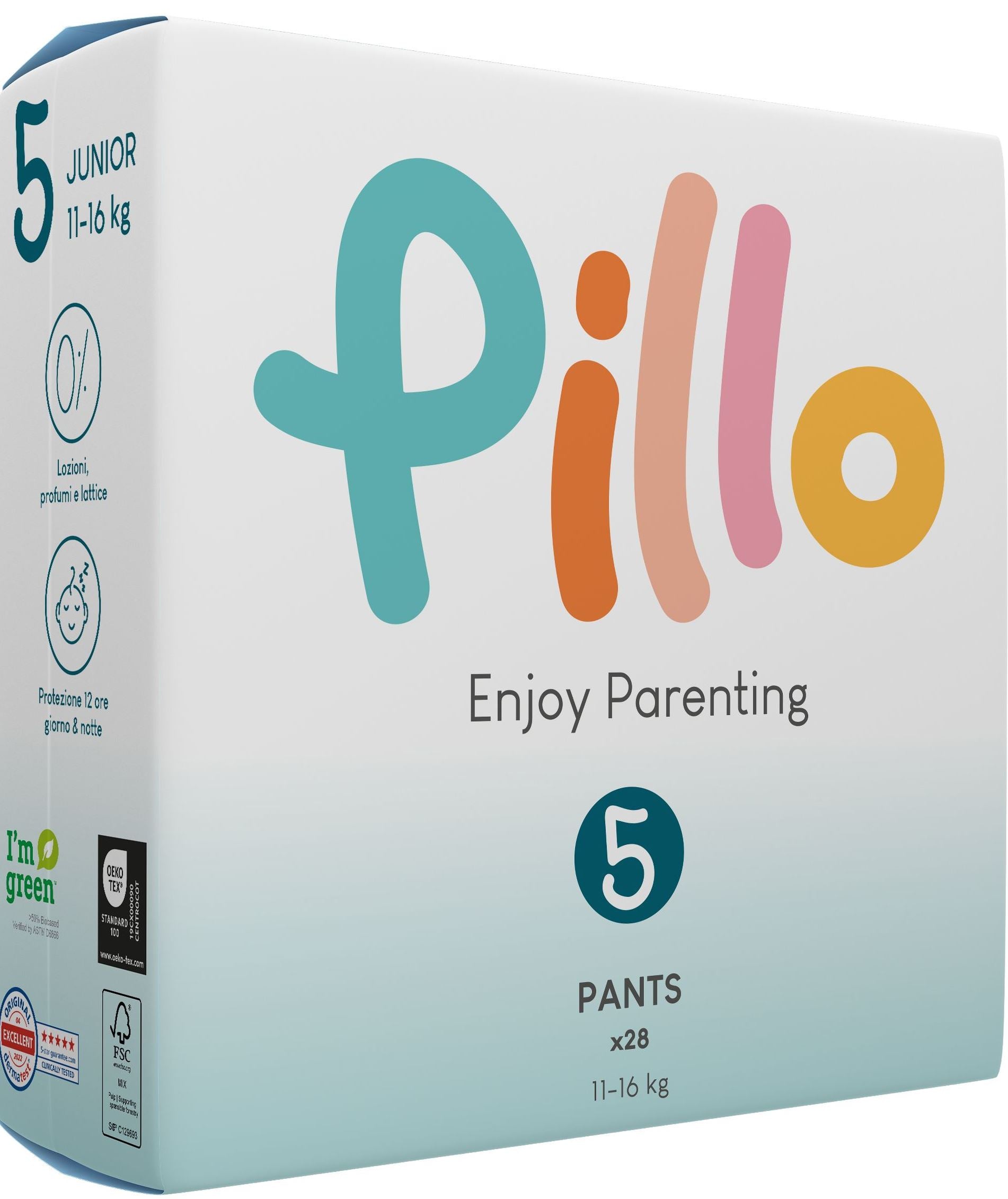 Pillo Size 5 Baby Pull-Up Diaper Pants, 11-16 kg, 28 pcs