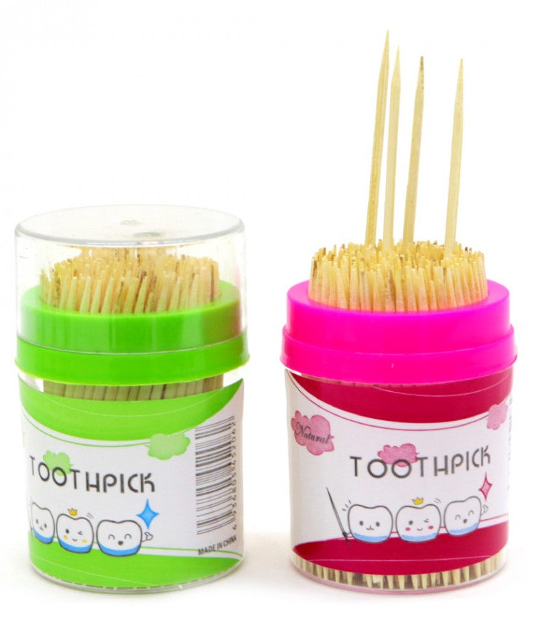 Natural Toothpicks in Jar
