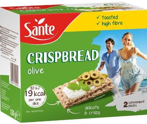 Sante Olive Crispbread, 150 g