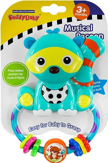 Baby Baby Musical Raccoon Rattle 0694
