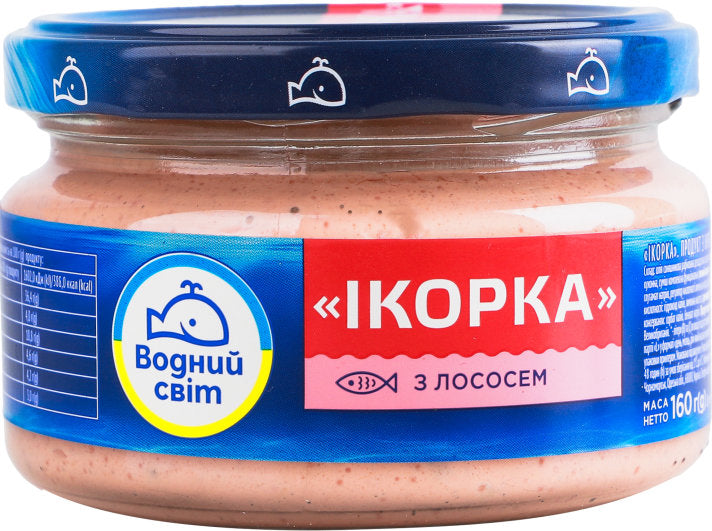 Vodnyi Svit Capelin Roe Spread with Salmon, 160 g