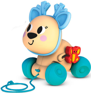 Kids Hits Deer Push-Along Toy KN22/003 with Rotating Head and Ratchet - Image 2