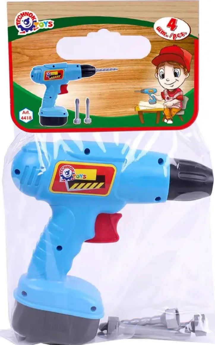 TechnoK Toy Drill 4418, 4 pcs