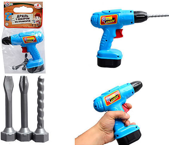 TechnoK Toy Drill 4418, 4 pcs - Image 3