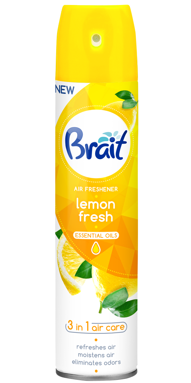 Brait Lemon Fresh Air Freshener, 300 mL