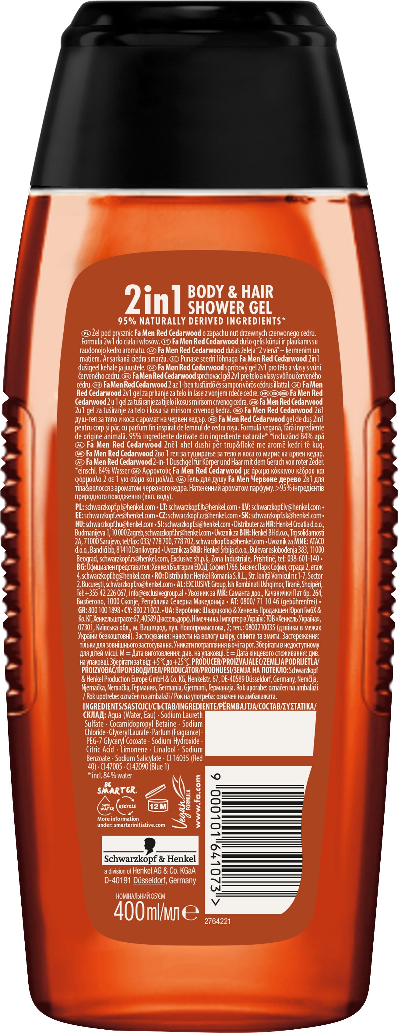 Fa Men Red Cedarwood 2-in-1 Shower Gel, 400 mL - Image 2