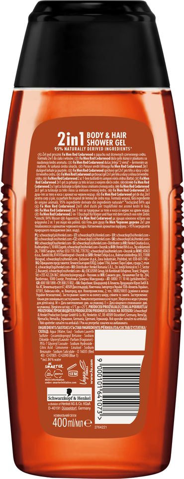 Fa Men Red Cedarwood 2-in-1 Shower Gel, 400 mL - Image 2