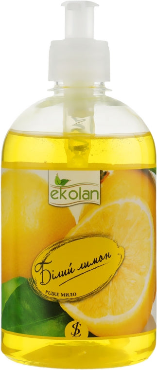 Ekolan White Lemon Liquid Hand Soap with Pump, 500 g