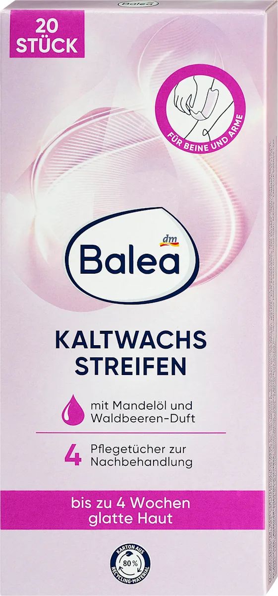Balea Body Wax Strips, 20 pcs