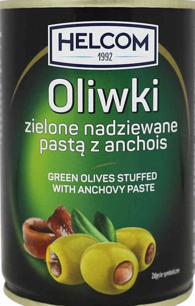 Helcom Green Olives with Anchovy, 280 g