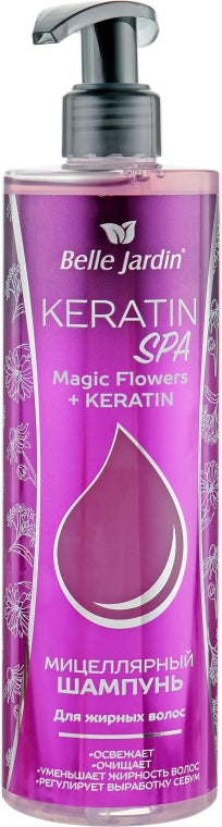 Belle Jardin KERATIN SPA Micellar Shampoo for Oily Hair, 400 mL