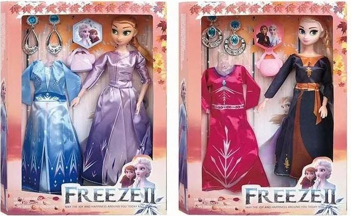 Frozen II D 1206 Doll Set with Earrings, Handbag & Dress